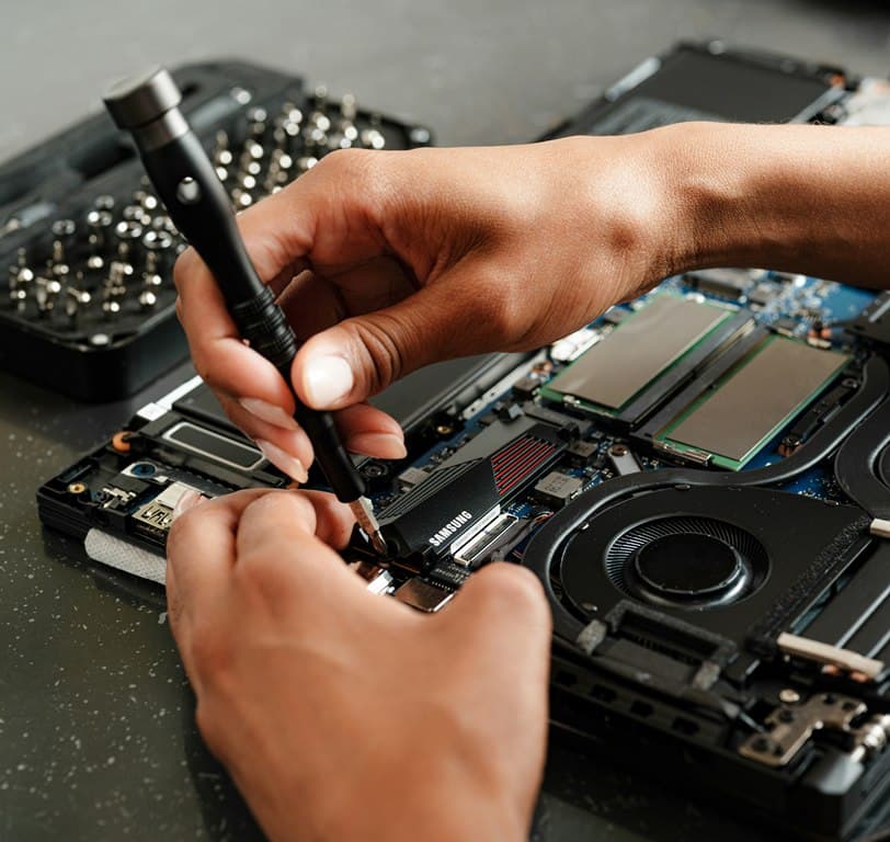 Repairing a Laptop